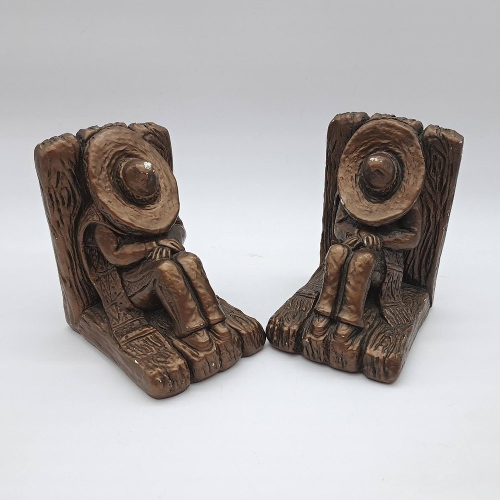 Two Vintage Mexican Bookends